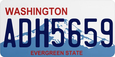 WA license plate ADH5659