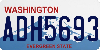 WA license plate ADH5693