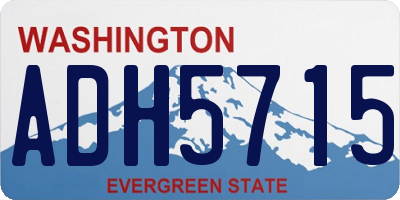 WA license plate ADH5715