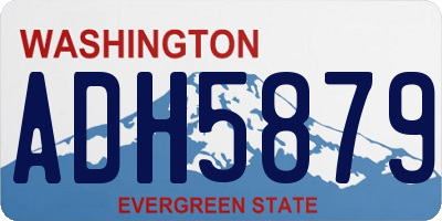 WA license plate ADH5879