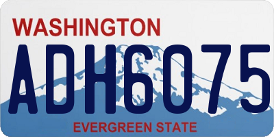 WA license plate ADH6075