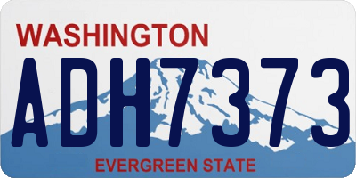 WA license plate ADH7373