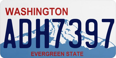 WA license plate ADH7397
