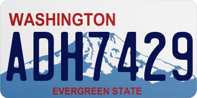 WA license plate ADH7429