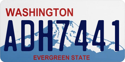 WA license plate ADH7441
