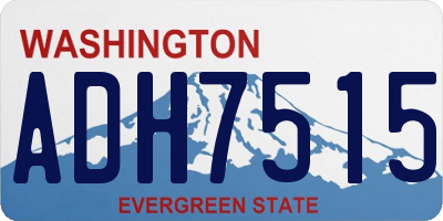 WA license plate ADH7515