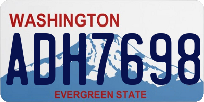 WA license plate ADH7698