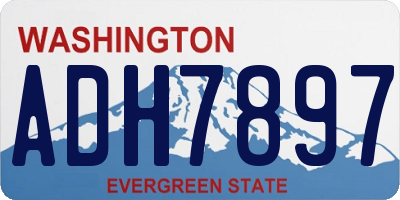 WA license plate ADH7897