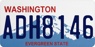 WA license plate ADH8146