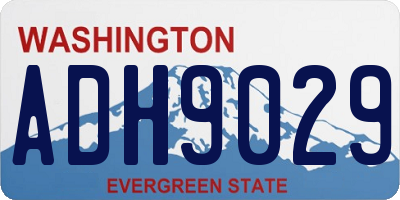 WA license plate ADH9029