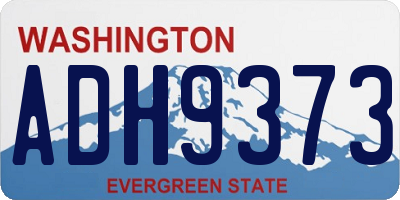 WA license plate ADH9373