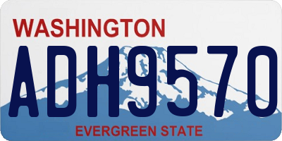 WA license plate ADH9570
