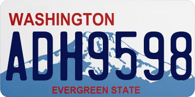 WA license plate ADH9598