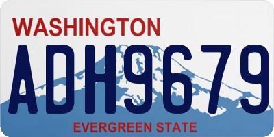 WA license plate ADH9679