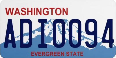 WA license plate ADI0094