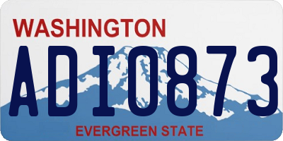 WA license plate ADI0873