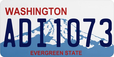 WA license plate ADI1073