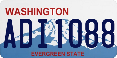 WA license plate ADI1088