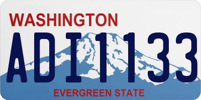 WA license plate ADI1133
