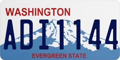 WA license plate ADI1144