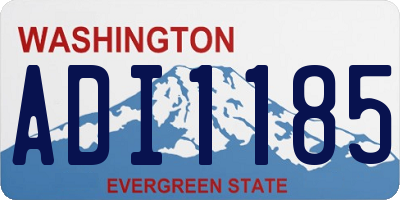 WA license plate ADI1185