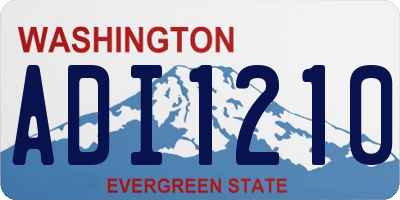 WA license plate ADI1210