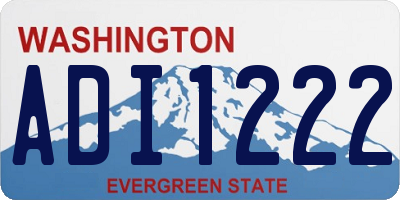 WA license plate ADI1222