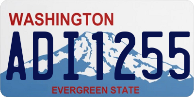 WA license plate ADI1255