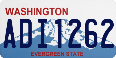 WA license plate ADI1262