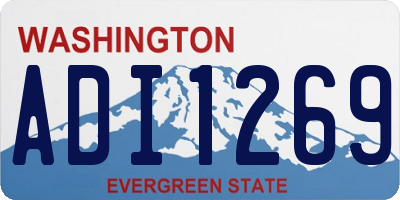 WA license plate ADI1269