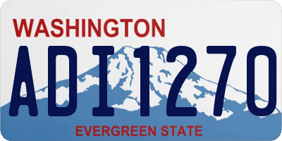 WA license plate ADI1270