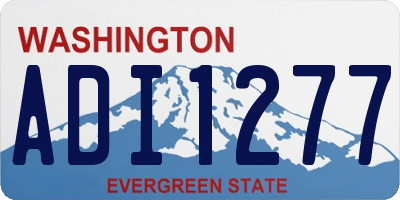WA license plate ADI1277
