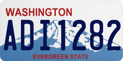 WA license plate ADI1282