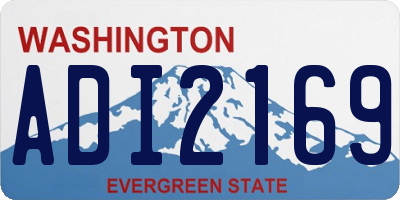 WA license plate ADI2169