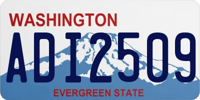 WA license plate ADI2509