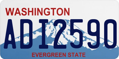 WA license plate ADI2590
