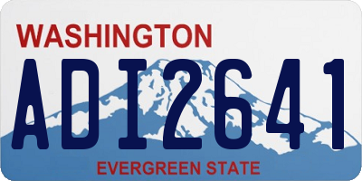 WA license plate ADI2641
