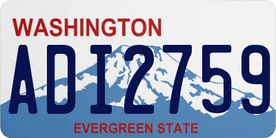 WA license plate ADI2759