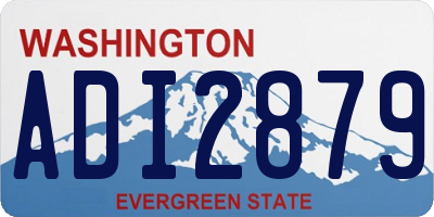 WA license plate ADI2879
