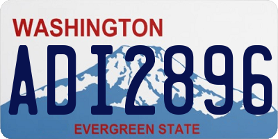 WA license plate ADI2896