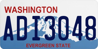 WA license plate ADI3048
