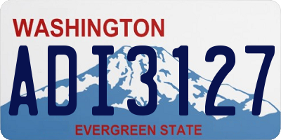 WA license plate ADI3127