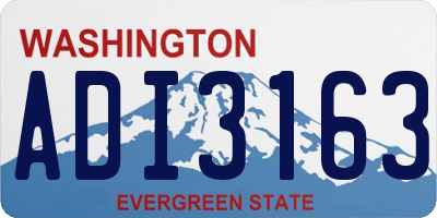 WA license plate ADI3163