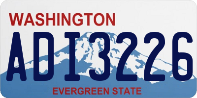 WA license plate ADI3226