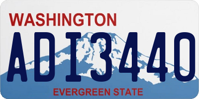 WA license plate ADI3440