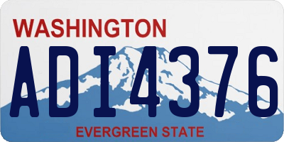 WA license plate ADI4376