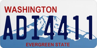 WA license plate ADI4411