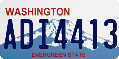 WA license plate ADI4413