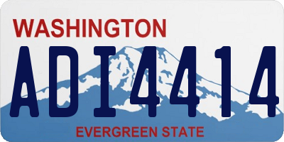 WA license plate ADI4414