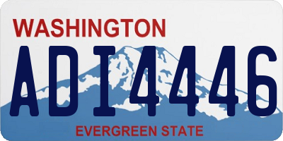 WA license plate ADI4446
